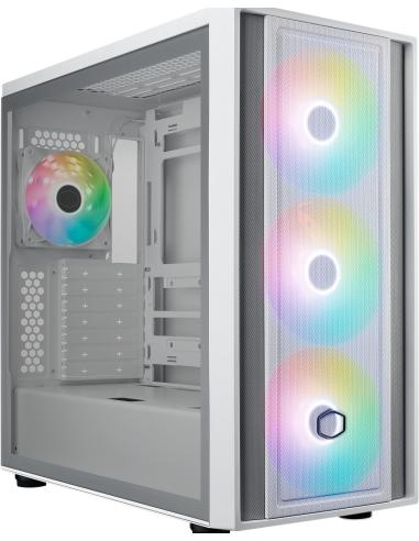 Cooler Master MasterBox 600 Cristal Templado USB 3.2 Blanco