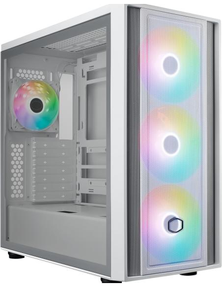 Cooler Master MasterBox 600 Cristal Templado USB 3.2 Blanco
