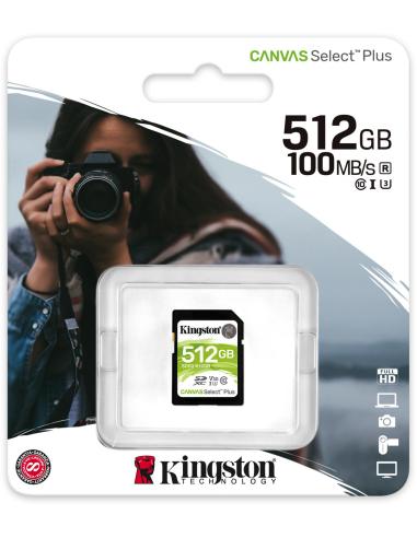 Kingston Canvas Select Plus SDXC 512GB UHS-I Clase 10