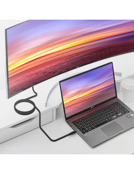 Aisens A107-0707 Cable USB-C 5M Negro