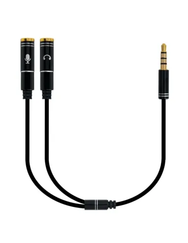 Ewent Cable Jack 3.5mm Macho/Hembra 30cm Negro