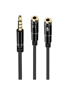 Ewent Cable Jack 3.5mm Macho/Hembra 30cm Negro-1342865