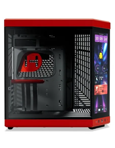 Hyte Y70 Touch Infinite Negra y Roja con Pantalla Táctil USB 3.2