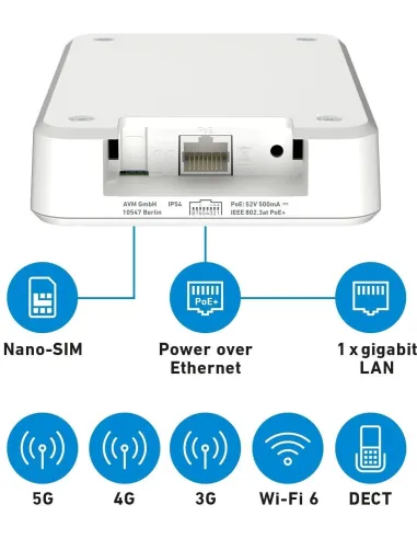 AVM Fritz!Box 6860 Router 5G WiFi 6e Ethernet