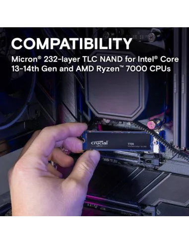 Crucial T705 1TB SSD PCIe Gen5 NVMe M.2