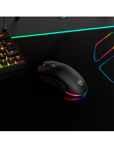 Krom NXKROMKOMET Komet Ratón Gaming Inalámbrico RGB Negro 2400 DPI