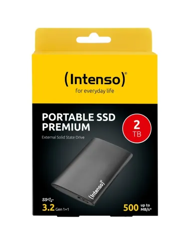 Intenso 3823471 Disco Duro USB Externo 2TB USB 3.2 Negro