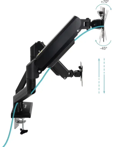 TooQ DB1434TNR-B Soporte de Mesa para Monitor/TV de 13"-34" Máx. 20KG Negro