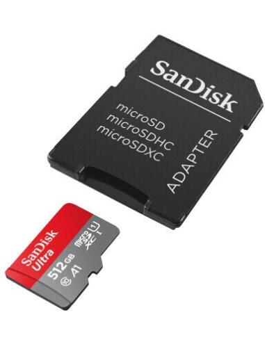 SanDisk Ultra microSDXC 512GB UHS-I A1 Clase 10 con Adaptador