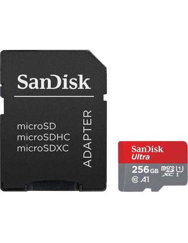 SanDisk Ultra microSDXC 256GB UHS-I A1 Clase 10 con Adaptador