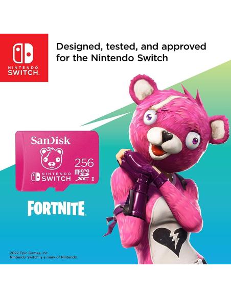 Sandisk SDSQXAO-256G-GN6ZG MicroSDXC 256GB UHS-I para Nintendo Switch Edición Fortnite