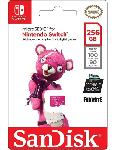 Sandisk SDSQXAO-256G-GN6ZG MicroSDXC 256GB UHS-I para Nintendo Switch Edición Fortnite