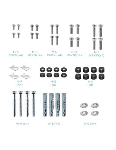 Tooq FS2290HM-B Soporte Suelo/Pared para Monitor/TV 60-100" Máx. 100 Kg
