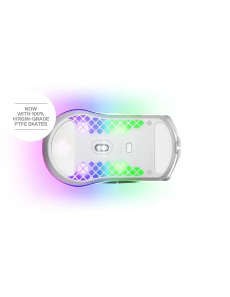 SteelSeries Aerox 3 (2022) Blanco Inalámbrico 18000 DPI