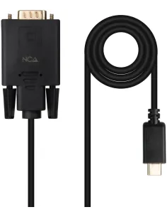 Nanocable 10.15.5202 Adaptador VGA a USB-C 1.8M Negro-APTAPC1187