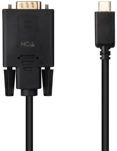 Nanocable 10.15.5202 Adaptador VGA a USB-C 1.8M Negro