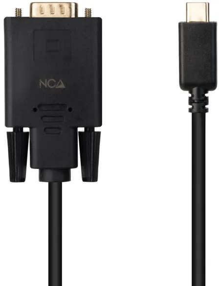 Nanocable 10.15.5202 Adaptador VGA a USB-C 1.8M Negro