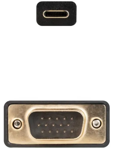 Nanocable 10.15.5202 Adaptador VGA a USB-C 1.8M Negro
