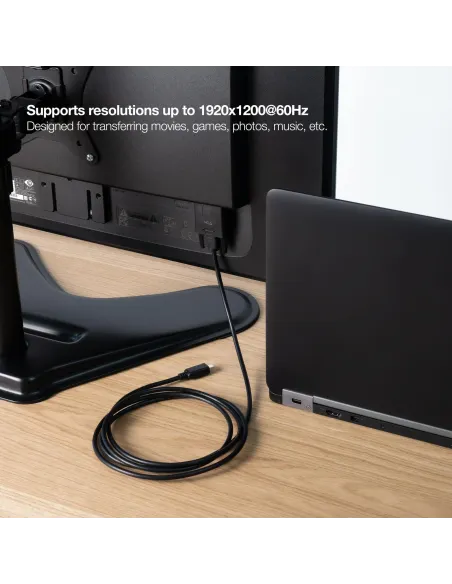 Nanocable 10.15.5202 Adaptador VGA a USB-C 1.8M Negro