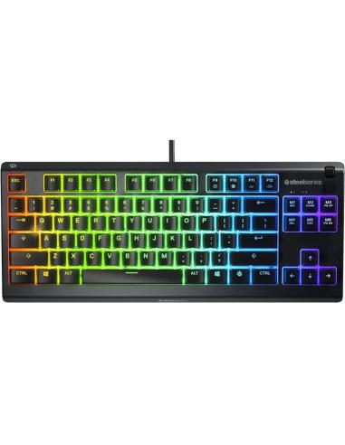 SteelSeries Apex 3 TKL Teclado con Cable RGB USA Negro
