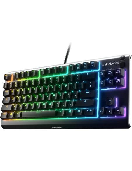 SteelSeries Apex 3 TKL Teclado con Cable RGB USA Negro