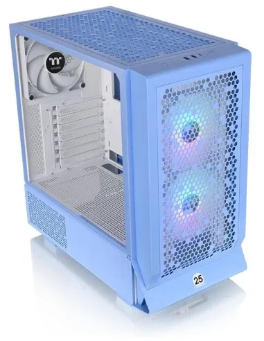 Thermaltake Ceres 330 TG Hydrangea Blue Mid Tower ATX Cristal Templado USB-C Azul