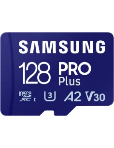 Samsung PRO Plus MicroSDXC 128GB UHS-I U3 A2 V30 Clase 10 con Adaptador SD-MTMSDM0306