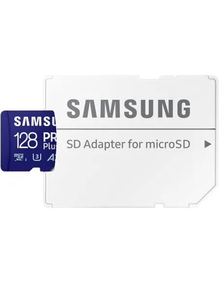 Samsung PRO Plus MicroSDXC 128GB UHS-I U3 A2 V30 Clase 10 con Adaptador SD