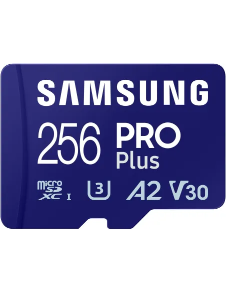 Samsung PRO Plus MicroSDXC 256GB UHS-I U3 A2 V30 Clase 10 con Adaptador SD