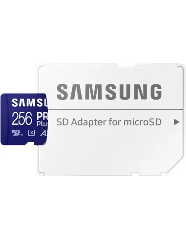 Samsung PRO Plus MicroSDXC 256GB UHS-I U3 A2 V30 Clase 10 con Adaptador SD