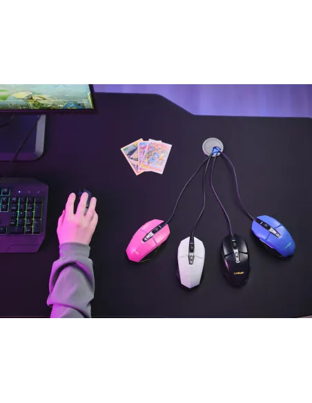 Trust GXT 109 Felox Ratón Gaming Iluminado USB 6400 DPI Negro