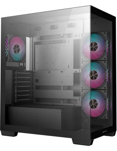 DeepCool CG580 4F Midi Tower Cristal Templado USB 3.2 Negra