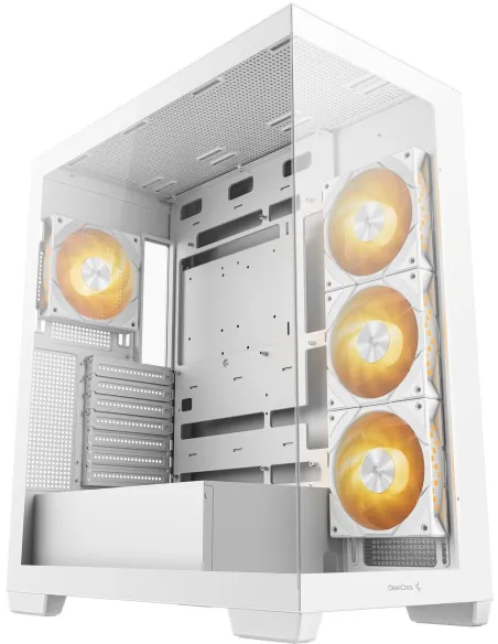 DeepCool CG580 4F WH Midi Tower Cristal Templado USB 3.2 Blanca
