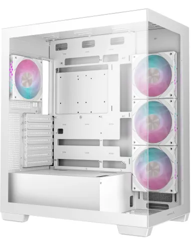 DeepCool CG580 4F WH Midi Tower Cristal Templado USB 3.2 Blanca