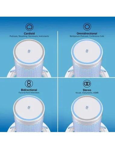 HyperX Quadcast 2 Micrófono para Streaming de Condensador USB Blanco