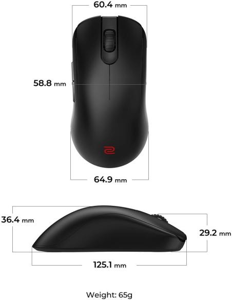 Zowie FK2-DW Ratón Gaming Inalámbrico 3200 DPI