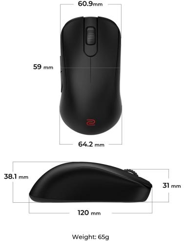 Zowie S2-DW Ratón Gaming Inalámbrico 3200 DPI