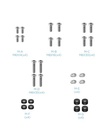 Tooq FS2288M-B Soporte de Suelo para Pantallas 32"- 85" Máx. 40Kg Negro