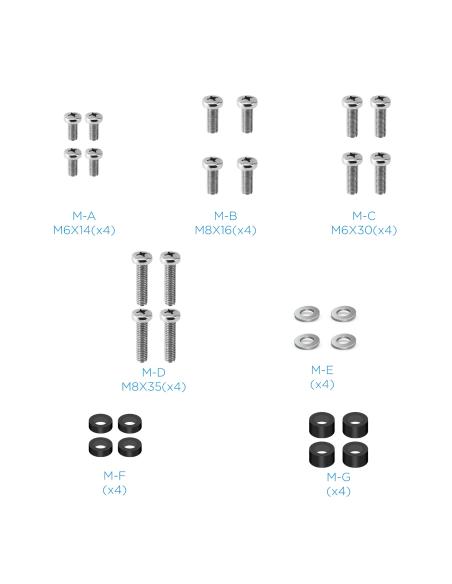 Tooq FS2288M-B Soporte de Suelo para Pantallas 32"- 85" Máx. 40Kg Negro