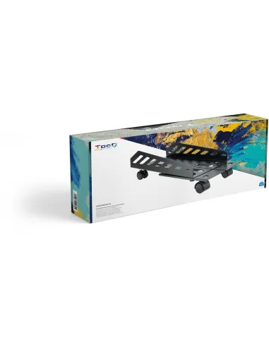 TooQ UMCS0024-B Soporte para CPU con Ruedas Hasta 25Kg Negro