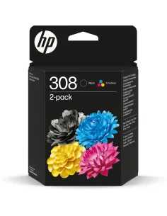 HP 6L6S6UE Paquete de 2 Cartuchos de Tinta Original 308 Negra/Tricolor-1394868