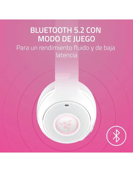 Razer Kraken Kitty V2 BT Auriculares RGB Gaming Inalámbricos Blancos