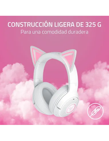 Razer Kraken Kitty V2 BT Auriculares RGB Gaming Inalámbricos Blancos