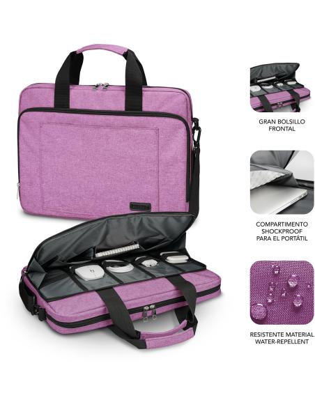 Subblim Air Padding Maletín para Portátiles de 15.6" Rosa