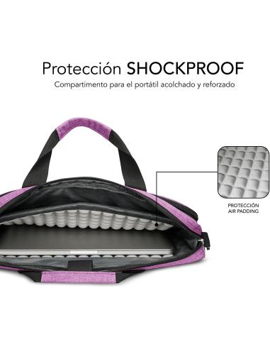 Subblim Air Padding Maletín para Portátiles de 15.6" Rosa