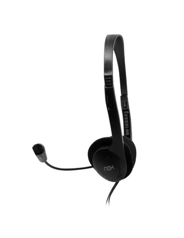 Nox Auricular Stereo con Microfono Negro