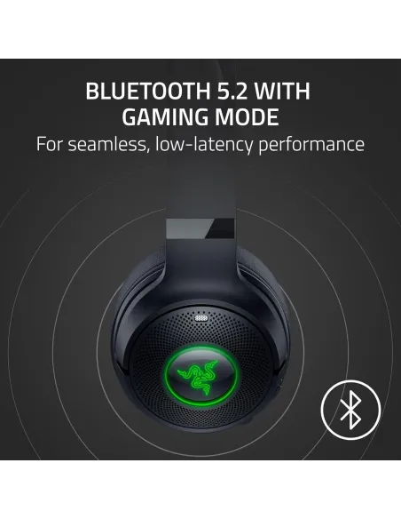 Razer Kraken Kitty V2 BT Auriculares RGB Gaming Inalámbricos Negros