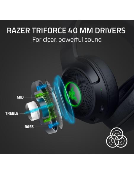 Razer Kraken Kitty V2 BT Auriculares RGB Gaming Inalámbricos Negros