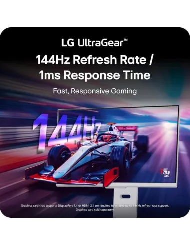 LG UltraGear Smart 32G810SA-W 31.5" LED IPS UltraHD 144Hz Altura Ajustable FreeSync Premium
