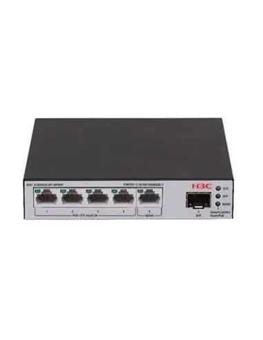 H3C LS-1600V2-6P-HPWR-GL Switch Gestionado L2 4 Puertos PoE + 1 Puerto Gigabit Ethernet